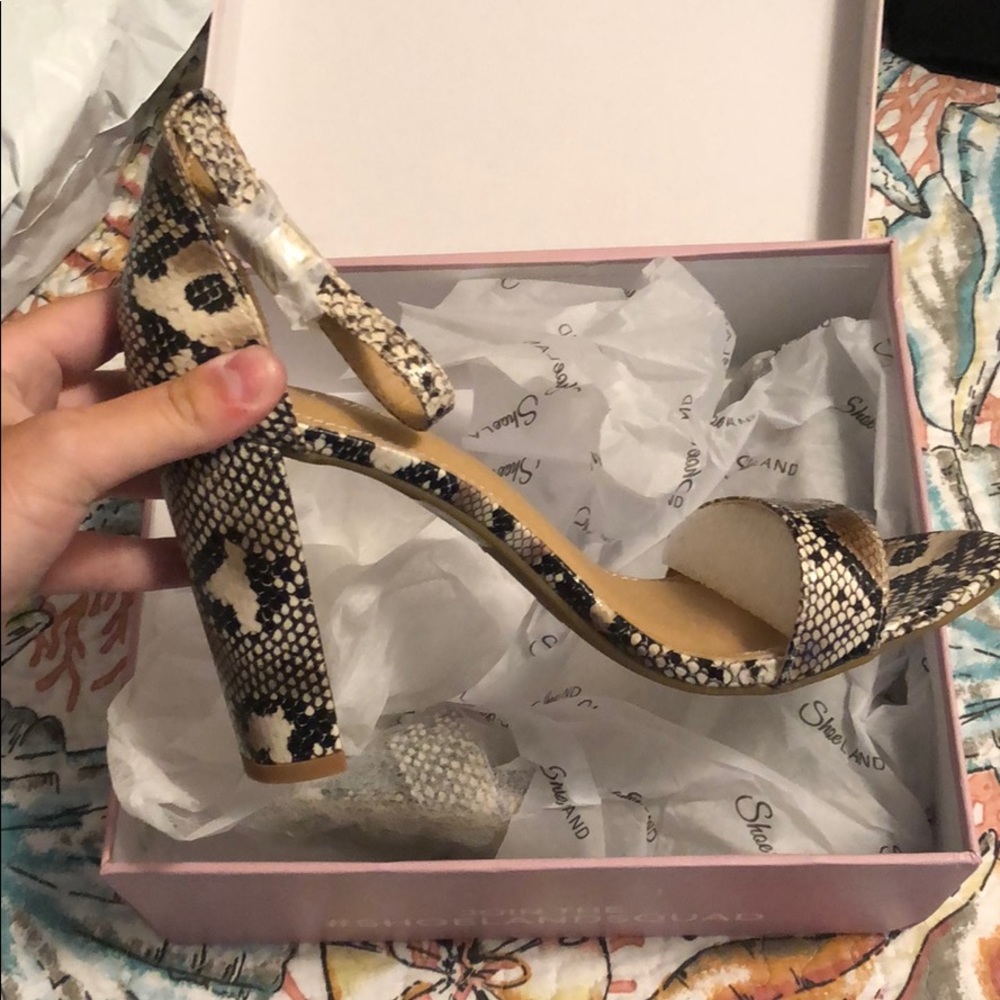 Snakeskin heels